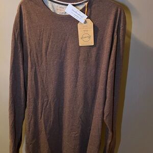 Weatherproof Men's Chocolate Long Sleeve Tee
